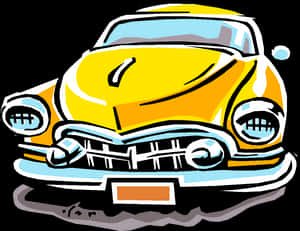 Cars Clip Classic Car - Old Yellow Car Clipart Png, Transparent Png PNG image with transparent background