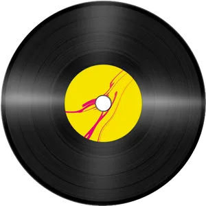 Vinyl Record Closeup PNG Image