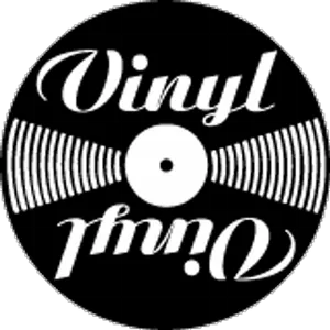 Vinyl Themed Graphic Design PNG Image