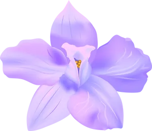 Violet Flower Illustration PNG Image