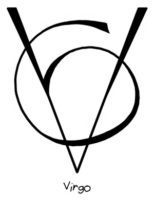 Virgo Zodiac Symbol PNG Image