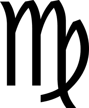 Virgo Zodiac Symbol PNG with transparent background