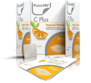 Vitamin C Topical Patch Product Packaging PNG Image