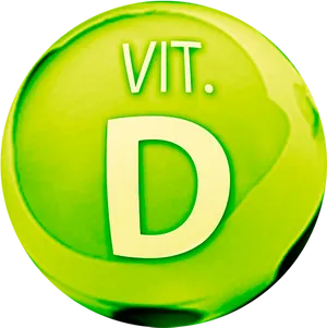 Vitamin D Green Tablet PNG Image