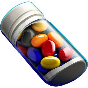 Vitamins Pill Bottle PNG 7 PNG image with transparent background