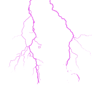 Vivid Purple Lightning Display PNG Image