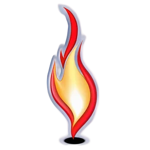 Vivid Red Flames Illustration Png Bxf82 PNG Image