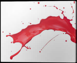 Vivid Red Paint Splash PNG with transparent background