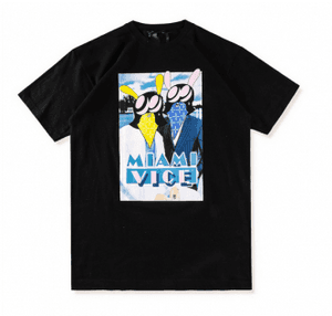 Vlone Life Asap Miami Vice T-shirt - T-shirt PNG image with transparent background