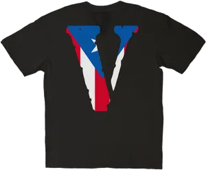 Vlone Logo Tri Color T Shirt PNG Image