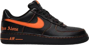 Vlone Nike Air Force1 Low Sneaker PNG Image