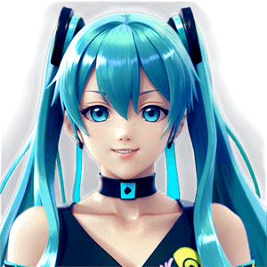 Vocaloid Icon Hatsune Miku PNG 40 PNG image with transparent background