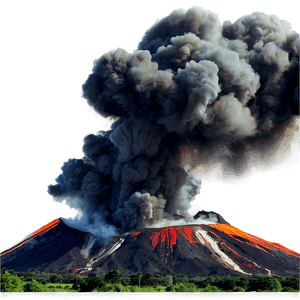 Volcano Eruption PNG eiu PNG image with transparent background