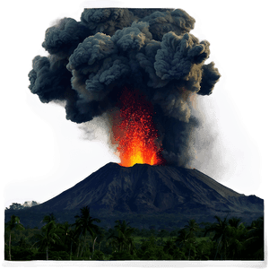 Volcano Eruption PNG lsb PNG image with transparent background