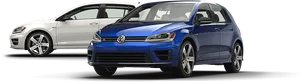 Volkswagen Golf Models Comparison PNG Image