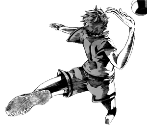 #volleyball #haikyuu #hinata #manga #anime #freetoedit - Haikyuu Hinata Jump Manga, HD Png Download PNG image with transparent background
