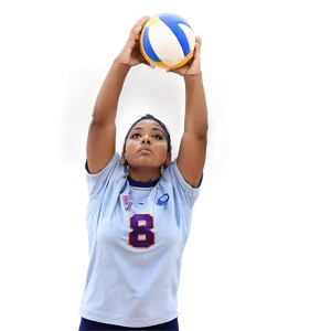 Volleyball Player With Ball Png Jfy51 PNG Image