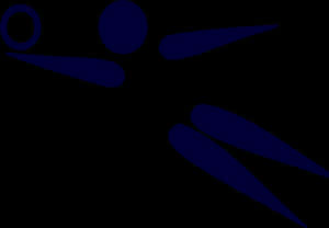 Volleyball Spike Silhouette PNG image with transparent background