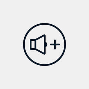 Volume Increase Icon PNG with transparent background