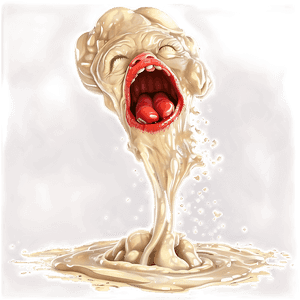 Vomit Splatter Illustration PNG ryl PNG image with transparent background