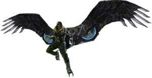 Vulture Spiderman Villain Flying PNG Image