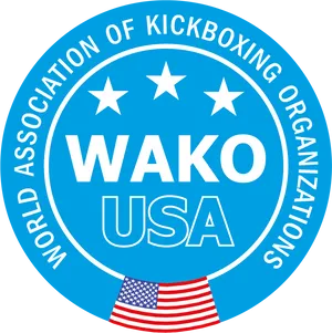 W A K O U S A Kickboxing Association Logo PNG Image