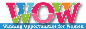 W O W Winning Opportunitiesfor Women Logo PNG image with transparent background