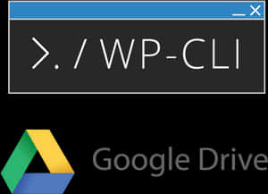 W P C L I Command Promptand Google Drive Logo PNG image with transparent background