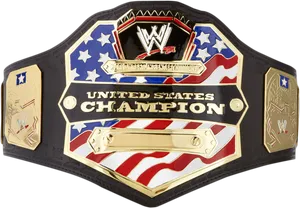 W W E United States Championship Belt PNG Image