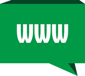 W W W Speech Bubble Icon PNG Image
