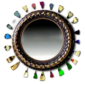 Wall-mounted Circle Mirror Png Cac PNG Image