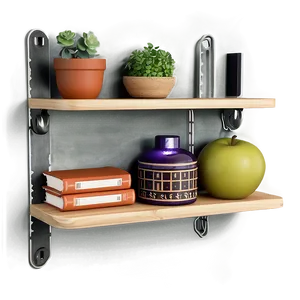 Wall-mounted Wood Shelf Solutions Png 31 PNG Image