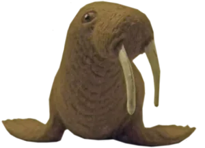 Walrus Figurine Isolated.png PNG Image