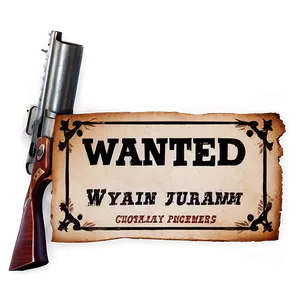 Wanted Outlaw Sign Png Khk PNG Image