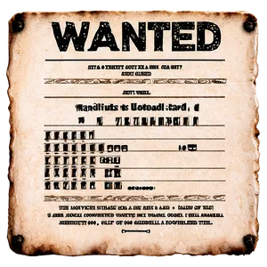 Wanted Sign Png 80 PNG Image