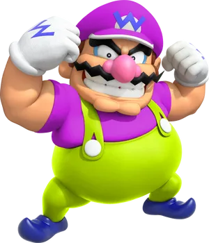 Wario_ Character_ Pose PNG Image