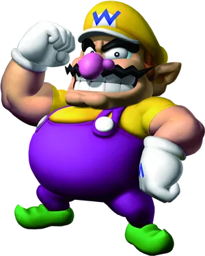 Wario_ Character_ Pose PNG Image