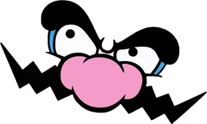 Wario_ Chewing_ Bubblegum_ Vector PNG Image