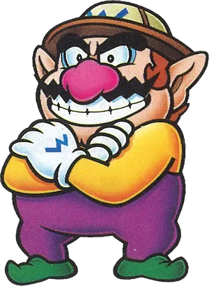 Wario_ Classic_ Pose PNG Image