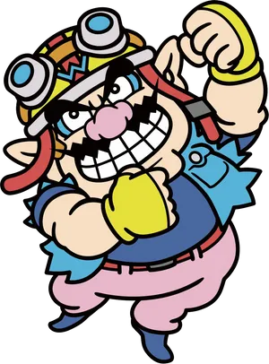 Wario_ Victory_ Pose PNG Image