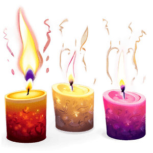 Warm Celebration Candlelight PNG xor PNG image with transparent background
