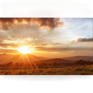 Warm Radiant Sunrise Png Hxl30 PNG Image