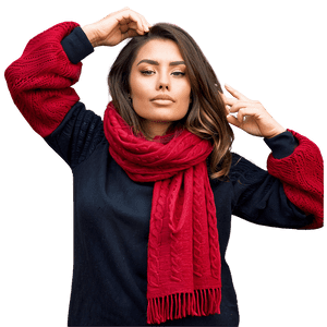 Warm Red Scarf PNG 06252024 PNG
