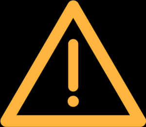 Warning Symbol In Orange - Fiat 500 Warning Lights Yellow Triangle, HD Png Download PNG with transparent background
