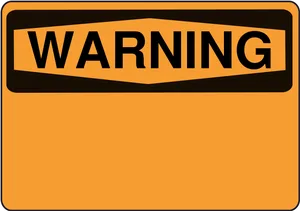 Warning Sign Orange Black PNG Image