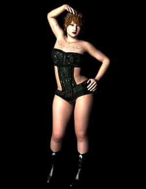 Warrior Pose Female3 D Model PNG image with transparent background