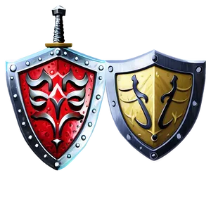 Warrior Sword And Shield Icon Png Byd59 PNG Image