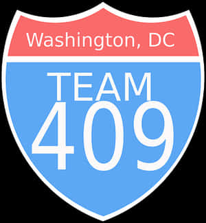 Washington D C Team409 Badge PNG image with transparent background