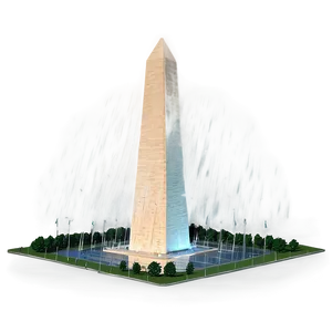 Washington Monument During Rain Png 06202024 PNG Image