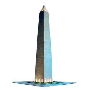 Washington Monument Glowing At Night Png 74 PNG Image